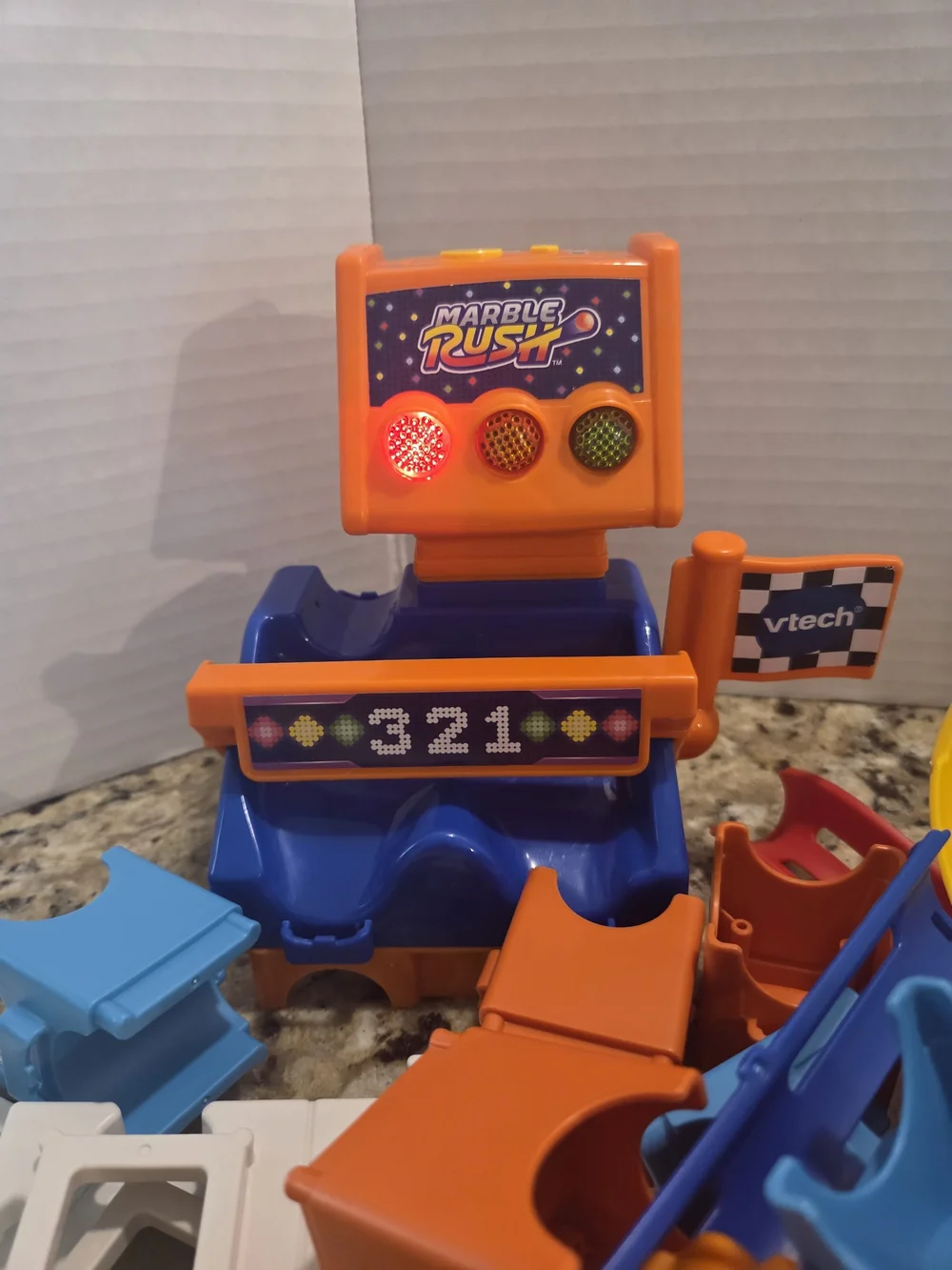 VTech Marble Rush Raceway Set 75 Pieces Building Racetrack Years 4+ Incomplete